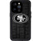 NFL San Franciso 49ers Black & White iPhone 14 Pro Waterproof Case