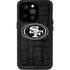 NFL San Franciso 49ers Black & White iPhone 14 Pro Waterproof Case