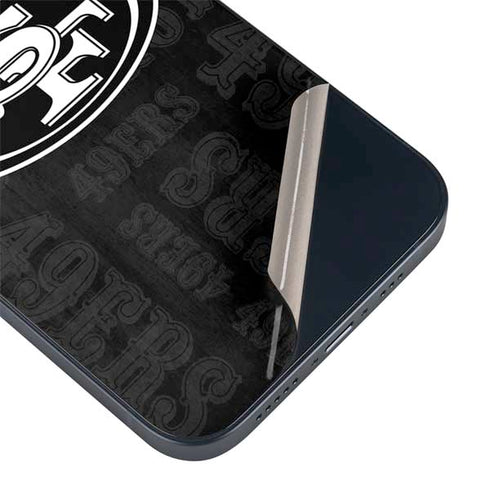 NFL San Franciso 49ers Black & White iPhone 14 Skin