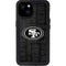 NFL San Franciso 49ers Black & White iPhone 15 Plus Waterproof Case