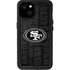 NFL San Franciso 49ers Black & White iPhone 15 Plus Waterproof Case