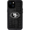 NFL San Franciso 49ers Black & White iPhone 15 Waterproof Case
