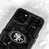 NFL San Franciso 49ers Black & White iPhone 15 Waterproof Case