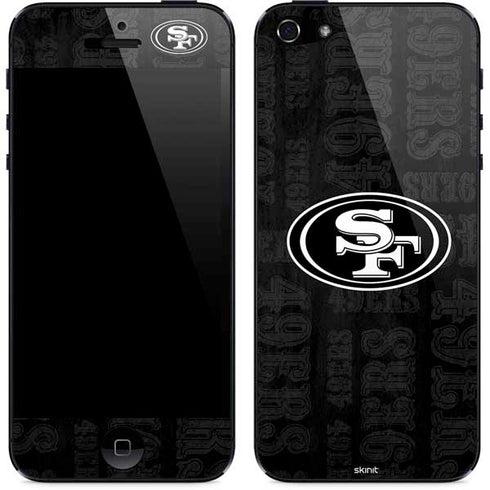 NFL San Franciso 49ers Black & White iPhone 5/5s/5SE Skin