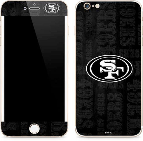 NFL San Franciso 49ers Black & White iPhone 6/6s Plus Skin