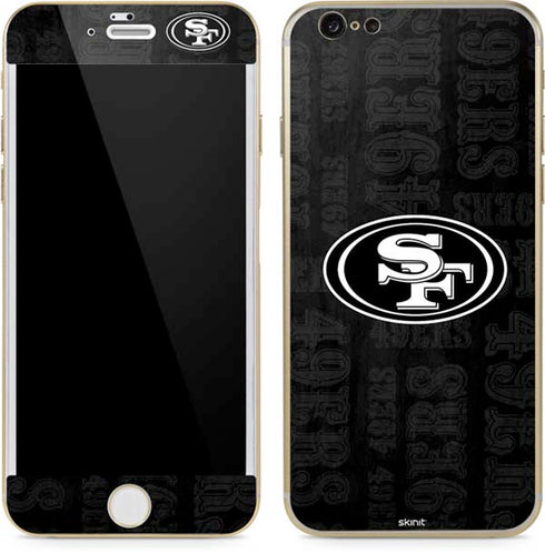 NFL San Franciso 49ers Black & White iPhone 6/6s Skin