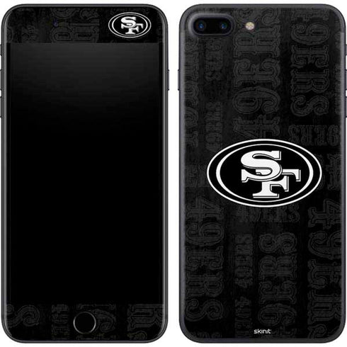 NFL San Franciso 49ers Black & White iPhone 7 Plus Skin