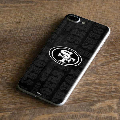 NFL San Franciso 49ers Black & White iPhone 7 Plus Skin