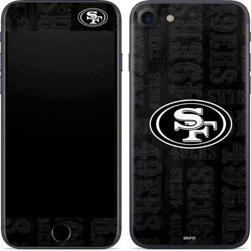 NFL San Franciso 49ers Black & White iPhone 7 Skin