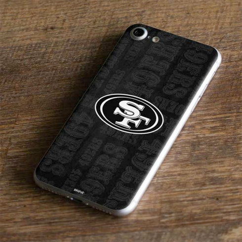 NFL San Franciso 49ers Black & White iPhone 7 Skin