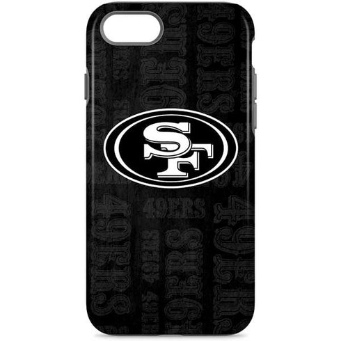 NFL San Franciso 49ers Black & White iPhone 8 Pro Case