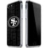 NFL San Franciso 49ers Black & White iPhone SE (2nd & 3rd Gen) Clear Case