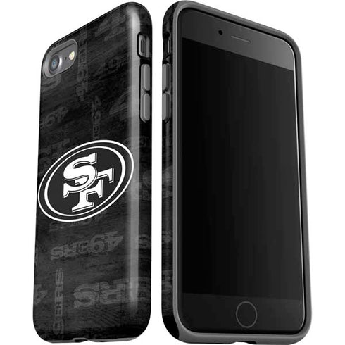 NFL San Franciso 49ers Black & White iPhone SE (2nd & 3rd Gen) Pro Case