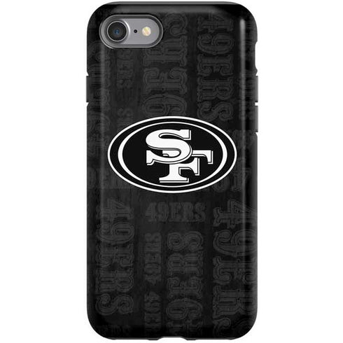 NFL San Franciso 49ers Black & White iPhone SE (2nd & 3rd Gen) Pro Case