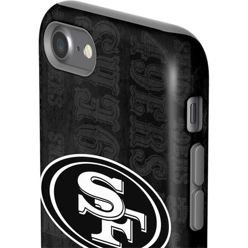 NFL San Franciso 49ers Black & White iPhone SE (2nd & 3rd Gen) Pro Case