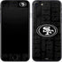 NFL San Franciso 49ers Black & White iPhone SE (2nd & 3rd Gen) Skin