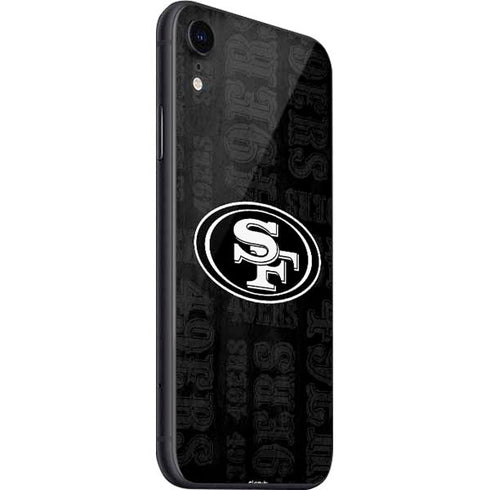 NFL San Franciso 49ers Black & White iPhone SE (2nd & 3rd Gen) Skin