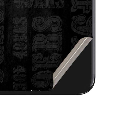 NFL San Franciso 49ers Black & White iPhone SE (2nd & 3rd Gen) Skin