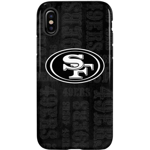 NFL San Franciso 49ers Black & White iPhone X Pro Case