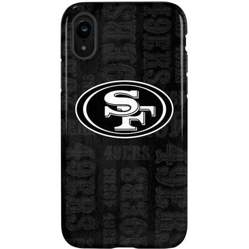 NFL San Franciso 49ers Black & White iPhone XR Pro Case