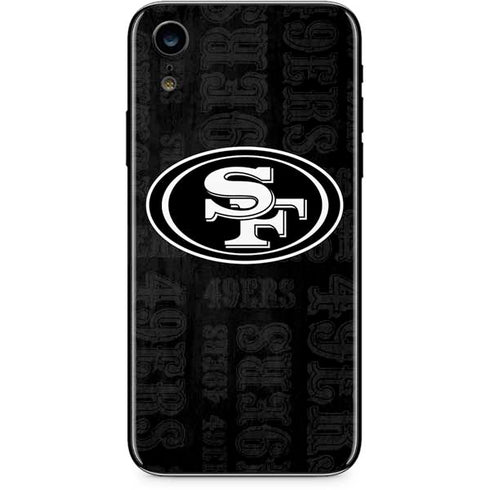 NFL San Franciso 49ers Black & White iPhone XR Skin