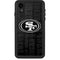 NFL San Franciso 49ers Black & White iPhone XR Waterproof Case