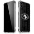 NFL San Franciso 49ers Black & White iPhone XS Max Clear Case