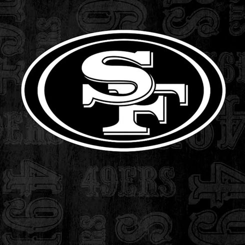 NFL San Franciso 49ers Black & White iPhone XS Max Skin