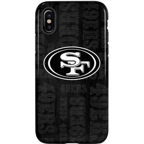 NFL San Franciso 49ers Black & White iPhone XS Pro Case