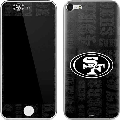 NFL San Franciso 49ers Black & White Apple iPod Skin