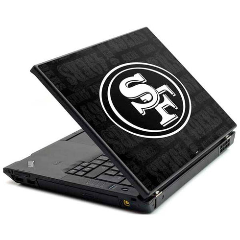 NFL San Franciso 49ers Black & White Lenovo T420 Skin