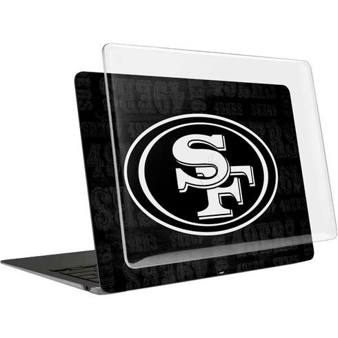 NFL San Franciso 49ers Black & White MacBook Air 13in (2020) Case plus Skin