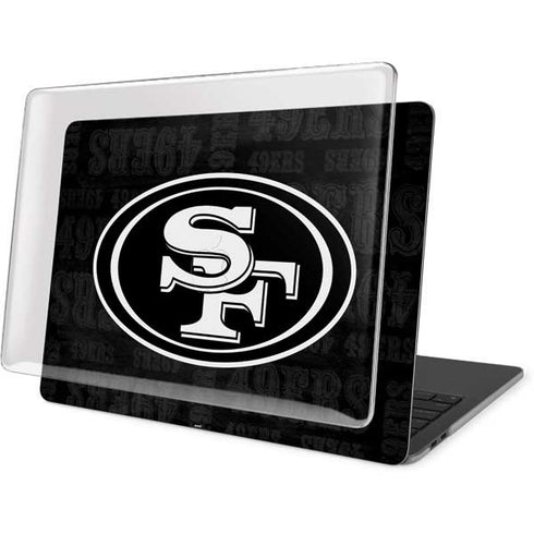 NFL San Franciso 49ers Black & White MacBook Pro 13in (2020) Case plus Skin