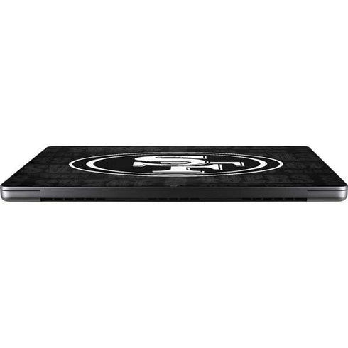 NFL San Franciso 49ers Black & White MacBook Pro 14in (2021-24) Skin