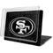 NFL San Franciso 49ers Black & White MacBook Pro 15in (2016-19) Case plus Skin