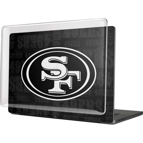 NFL San Franciso 49ers Black & White MacBook Pro 16in (2021-25) Case plus Skin
