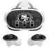 NFL San Franciso 49ers Black & White Meta Quest 3 Skin