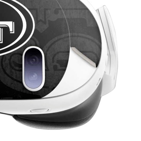 NFL San Franciso 49ers Black & White Meta Quest 3 Skin