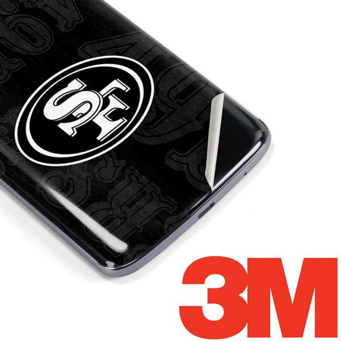 NFL San Franciso 49ers Black & White Moto E5 Plus Skin