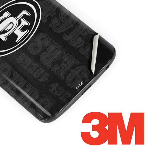 NFL San Franciso 49ers Black & White Moto G6 Skin