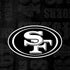 NFL San Franciso 49ers Black & White Moto G6 Skin
