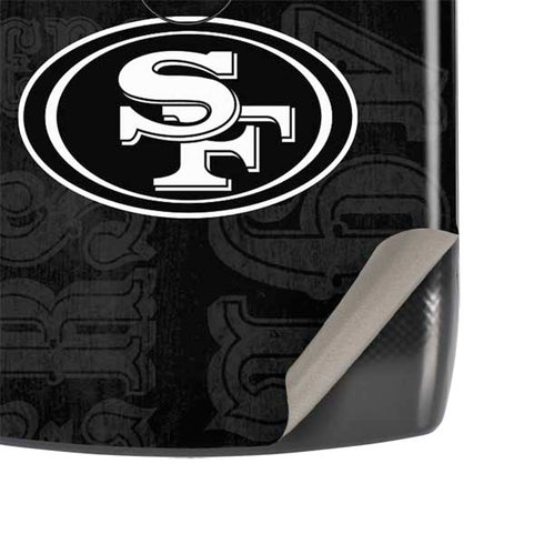 NFL San Franciso 49ers Black & White Motorola RAZR Skin