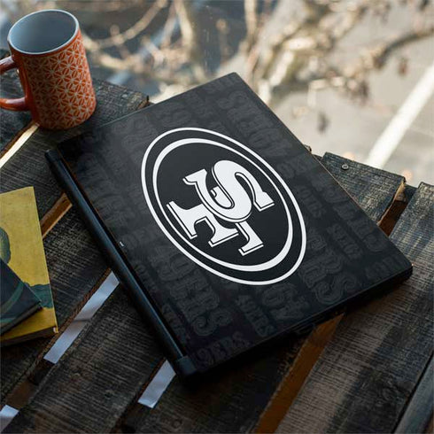 NFL San Franciso 49ers Black & White MSI GS65 Stealth Laptop Skin