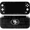NFL San Franciso 49ers Black & White Nintendo Switch Lite Skin