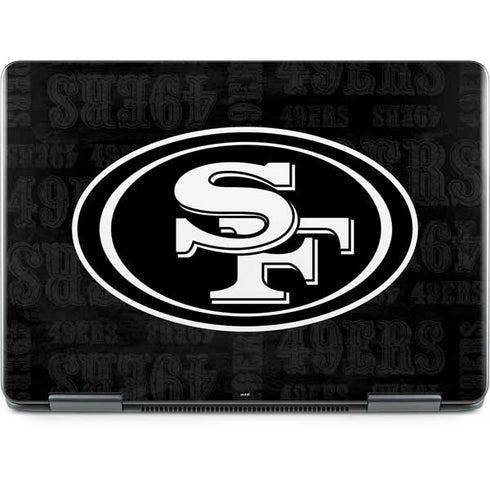 NFL San Franciso 49ers Black & White Notebook 9 Pro 13in (2017) Skin