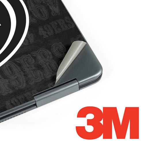 NFL San Franciso 49ers Black & White Notebook 9 Pro 13in (2017) Skin
