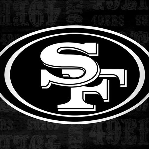 NFL San Franciso 49ers Black & White Notebook 9 Pro 13in (2017) Skin