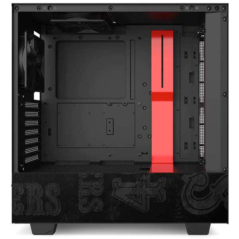 NFL San Franciso 49ers Black & White NZXT H510 Compact ATX Mid-Tower Case Skin