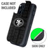 NFL San Franciso 49ers Black & White Otterbox Defender iPhone Skin