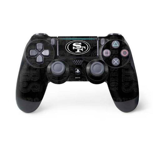 NFL San Franciso 49ers Black & White PS4 Pro/Slim Controller Skin